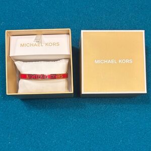 Michael Kors Red and Gold Bracelet
